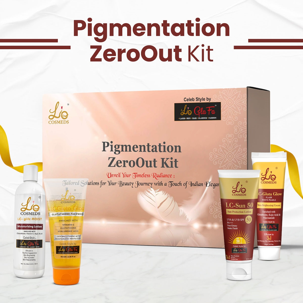 Pigmentation Medicated ZEROOUT Kit (FREE DOCTOR CONSULTATION & FREE Skin Brightening Soap @225/-)